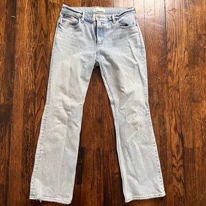 Abercrombie & Fitch Light Wash Straight Leg Jeans